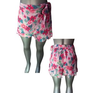 FALDA SHORT FLOREADA